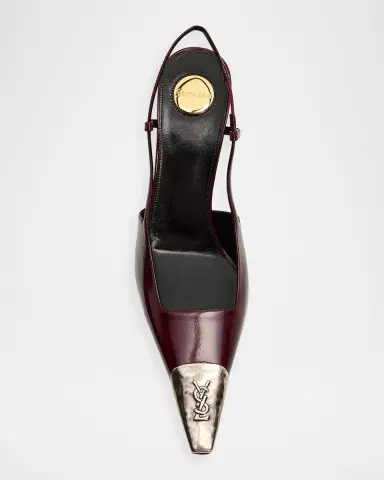 Saint Laurent Cap-Toe Slingback Pumps | Thumbnail 5 Saint Laurent Cap-Toe Slingback Pumps | Thumbnail 5