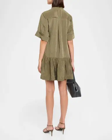 Simkhai Cris Short-Sleeve Shirtdress | Thumbnail 3 Simkhai Cris Short-Sleeve Shirtdress | Thumbnail 3