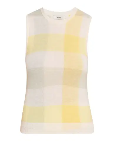 Vince Plaid Crewneck Sleeveless Top | Thumbnail 1 Vince Plaid Crewneck Sleeveless Top | Thumbnail 1
