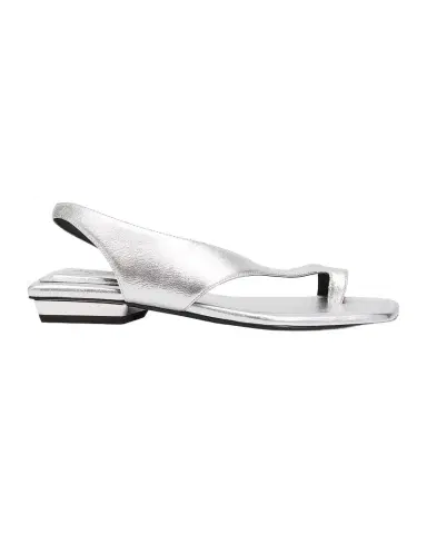 rag & bone Liv Metallic Leather Flat Toe-Ring Sandals | Thumbnail 1 rag & bone Liv Metallic Leather Flat Toe-Ring Sandals | Thumbnail 1