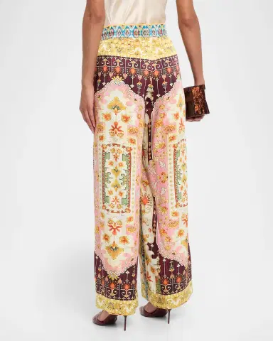 Elie Tahari The Lior Baroque Floral Wide-Leg Pants | Thumbnail 3 Elie Tahari The Lior Baroque Floral Wide-Leg Pants | Thumbnail 3