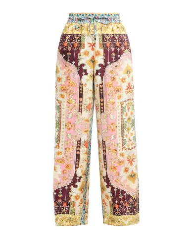 Elie Tahari The Lior Baroque Floral Wide-Leg Pants | Thumbnail 1 Elie Tahari The Lior Baroque Floral Wide-Leg Pants | Thumbnail 1