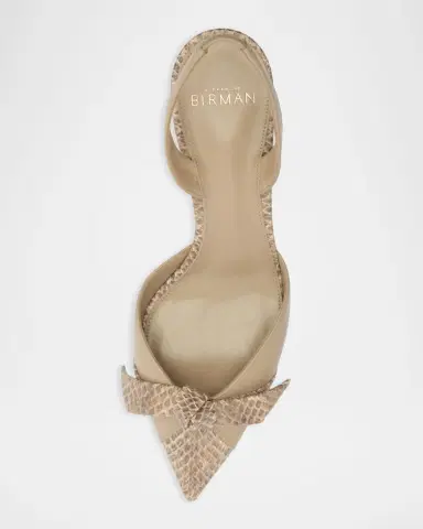 Alexandre Birman 60mm Clarita Mixed Leather Slingback Pumps | Thumbnail 5 Alexandre Birman 60mm Clarita Mixed Leather Slingback Pumps | Thumbnail 5