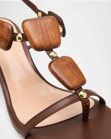 Gianvito Rossi 45mm Beaded Nappa Leather Sandals | Thumbnail 4 Gianvito Rossi 45mm Beaded Nappa Leather Sandals | Thumbnail 4