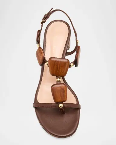 Gianvito Rossi 45mm Beaded Nappa Leather Sandals | Thumbnail 5 Gianvito Rossi 45mm Beaded Nappa Leather Sandals | Thumbnail 5