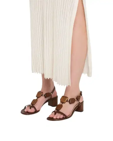 Gianvito Rossi 45mm Beaded Nappa Leather Sandals | Thumbnail 1 Gianvito Rossi 45mm Beaded Nappa Leather Sandals | Thumbnail 1