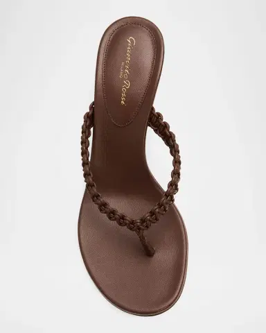 Gianvito Rossi 70mm Braided Leather Thongs Sandals | Thumbnail 5 Gianvito Rossi 70mm Braided Leather Thongs Sandals | Thumbnail 5