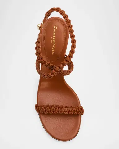 Gianvito Rossi 70mm Braided Leather Sandals | Thumbnail 5 Gianvito Rossi 70mm Braided Leather Sandals | Thumbnail 5