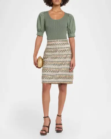 Elie Tahari The Tate Beaded Embroidered Skirt | Thumbnail 2 Elie Tahari The Tate Beaded Embroidered Skirt | Thumbnail 2
