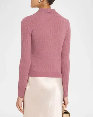 Vince Pointelle Wool Cardigan | Thumbnail 3 Vince Pointelle Wool Cardigan | Thumbnail 3