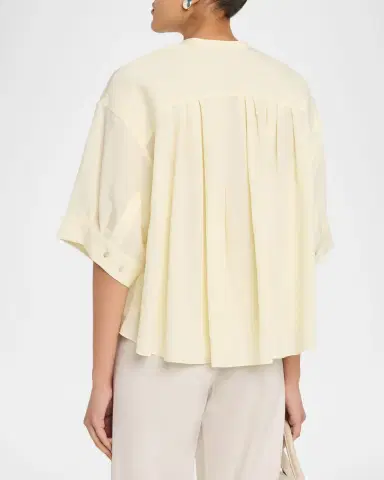 Vince Gathered A-Line Top | Thumbnail 3 Vince Gathered A-Line Top | Thumbnail 3