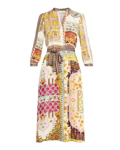 Elie Tahari The Mila Baroque Floral-Print Midi Shirtdress | Thumbnail 1 Elie Tahari The Mila Baroque Floral-Print Midi Shirtdress | Thumbnail 1