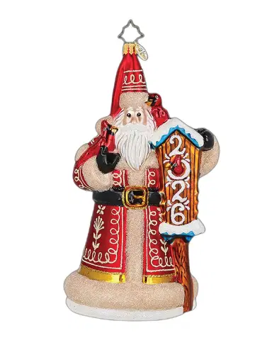 Christopher Radko 2026 Country Cardinal Santa Christmas Ornament | Thumbnail 3 Christopher Radko 2026 Country Cardinal Santa Christmas Ornament | Thumbnail 3