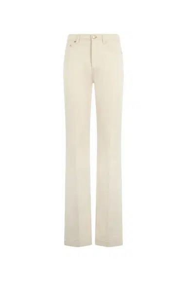 Roberto Cavalli Flared Jeans With Gold Details | Thumbnail 1 Roberto Cavalli Flared Jeans With Gold Details | Thumbnail 1