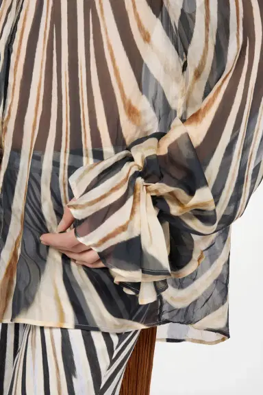 Roberto Cavalli Zebra Print Silk Shirt | Thumbnail 5 Roberto Cavalli Zebra Print Silk Shirt | Thumbnail 5