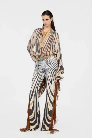 Roberto Cavalli Zebra Print Silk Shirt | Thumbnail 6 Roberto Cavalli Zebra Print Silk Shirt | Thumbnail 6