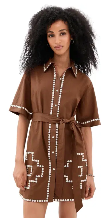 CAROLINA K Amaia Dress Chocolate Brown | Thumbnail 1 CAROLINA K Amaia Dress Chocolate Brown | Thumbnail 1