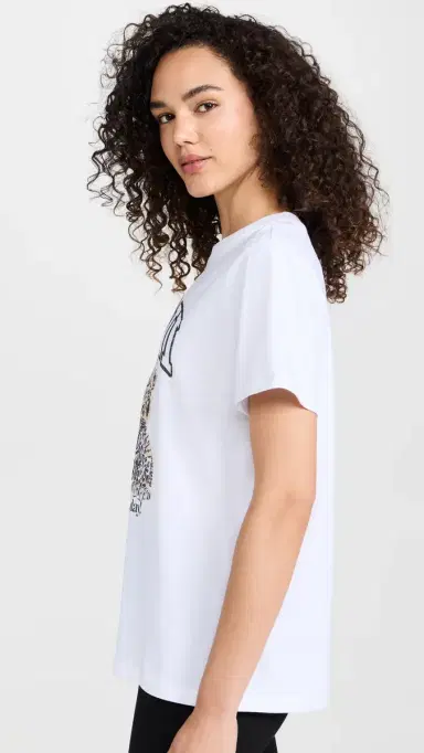 Ganni Basic Jersey Leopard Relaxed T-Shirt Leopard | Thumbnail 4 Ganni Basic Jersey Leopard Relaxed T-Shirt Leopard | Thumbnail 4