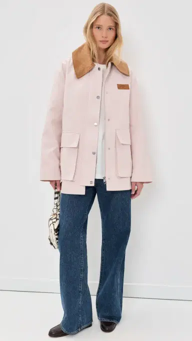 Ganni Heavy Twill Jacket Primrose Pink | Thumbnail 5 Ganni Heavy Twill Jacket Primrose Pink | Thumbnail 5