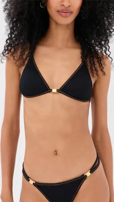 ViX Paula Hermanny Mia Triangle Bikini Top Black L | Thumbnail 2 ViX Paula Hermanny Mia Triangle Bikini Top Black L | Thumbnail 2