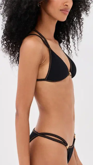 ViX Paula Hermanny Mia Triangle Bikini Top Black L | Thumbnail 4 ViX Paula Hermanny Mia Triangle Bikini Top Black L | Thumbnail 4