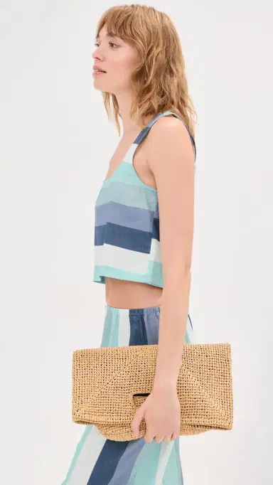 LE BOP Ombre Darcy Cropped Top Ocean Ombre | Thumbnail 4 LE BOP Ombre Darcy Cropped Top Ocean Ombre | Thumbnail 4