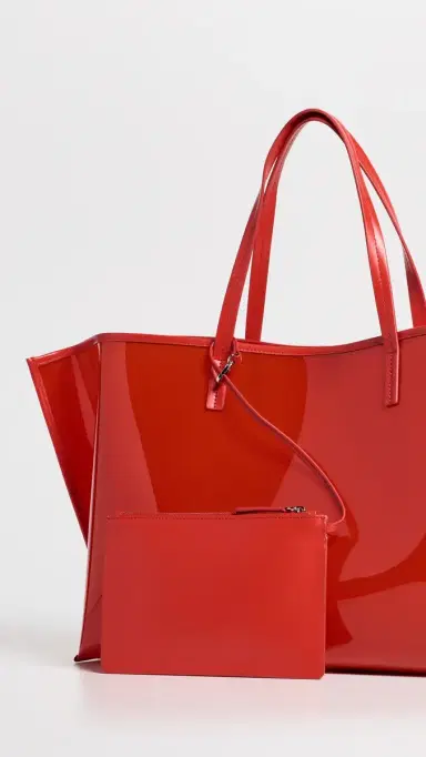 Staud Christos Large Tote Red Rose | Thumbnail 5 Staud Christos Large Tote Red Rose | Thumbnail 5