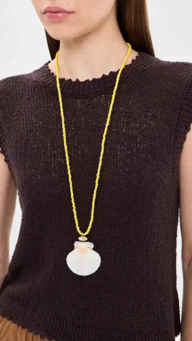 Jennifer Behr Cayman Necklace Yellow One Size | Thumbnail 3 Jennifer Behr Cayman Necklace Yellow One Size | Thumbnail 3