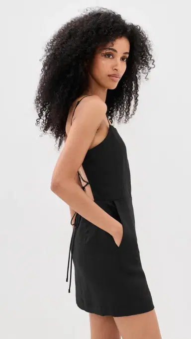 ENZA COSTA Linen Apron Mini Dress | Thumbnail 4 ENZA COSTA Linen Apron Mini Dress | Thumbnail 4