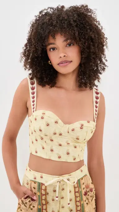 Agua Bendita Nader Lupe Plume Crop Top ulticolor | Thumbnail 2 Agua Bendita Nader Lupe Plume Crop Top ulticolor | Thumbnail 2