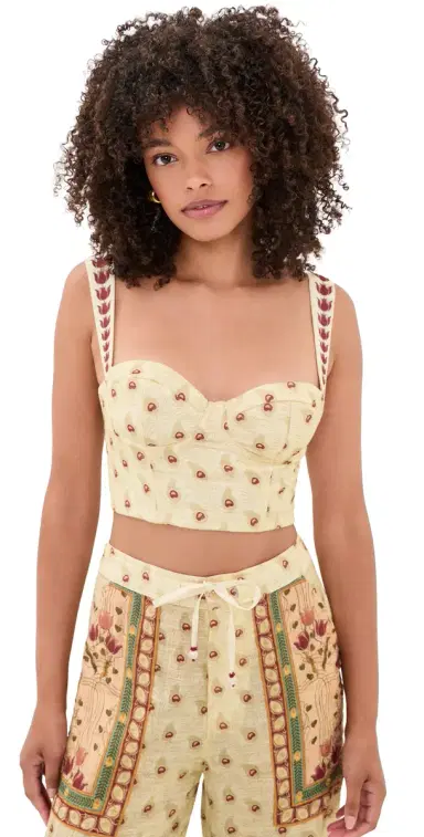Agua Bendita Nader Lupe Plume Crop Top ulticolor | Thumbnail 1 Agua Bendita Nader Lupe Plume Crop Top ulticolor | Thumbnail 1