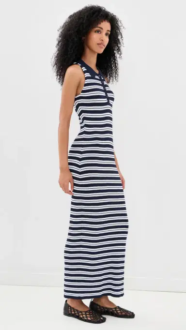 Rowing Blazers Halter Polo Maxi Dress Navy | Thumbnail 4 Rowing Blazers Halter Polo Maxi Dress Navy | Thumbnail 4