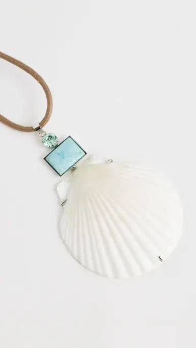 Jennifer Behr Ailsa Necklace Larimar One Size | Thumbnail 5 Jennifer Behr Ailsa Necklace Larimar One Size | Thumbnail 5