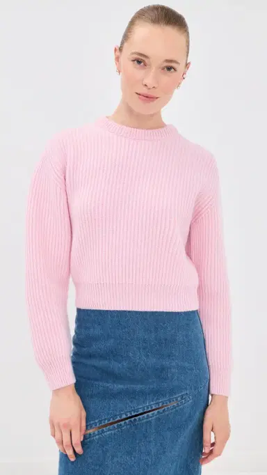 Jil Sander Wool Crew Neck Sweater Candy Pink | Thumbnail 3 Jil Sander Wool Crew Neck Sweater Candy Pink | Thumbnail 3