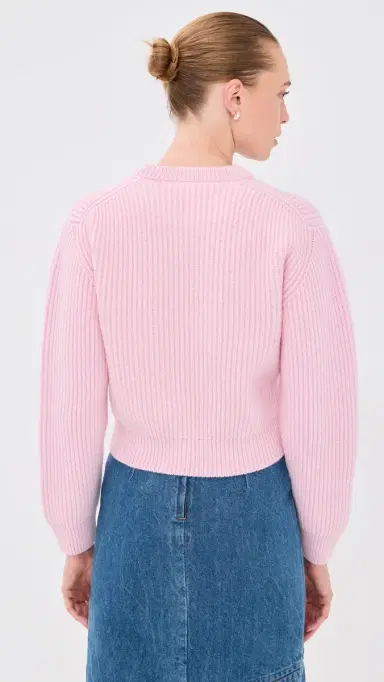 Jil Sander Wool Crew Neck Sweater Candy Pink | Thumbnail 4 Jil Sander Wool Crew Neck Sweater Candy Pink | Thumbnail 4