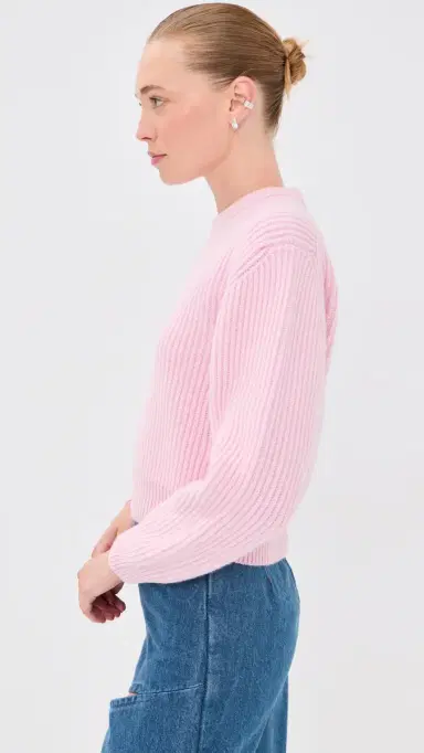 Jil Sander Wool Crew Neck Sweater Candy Pink | Thumbnail 5 Jil Sander Wool Crew Neck Sweater Candy Pink | Thumbnail 5
