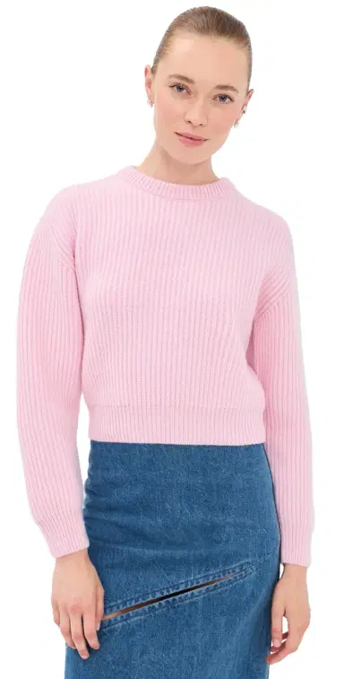 Jil Sander Wool Crew Neck Sweater Candy Pink | Thumbnail 1 Jil Sander Wool Crew Neck Sweater Candy Pink | Thumbnail 1