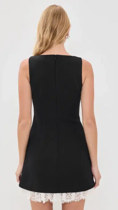Self-Portrait Bow Lace Mini Dress Black 6 | Thumbnail 3 Self-Portrait Bow Lace Mini Dress Black 6 | Thumbnail 3