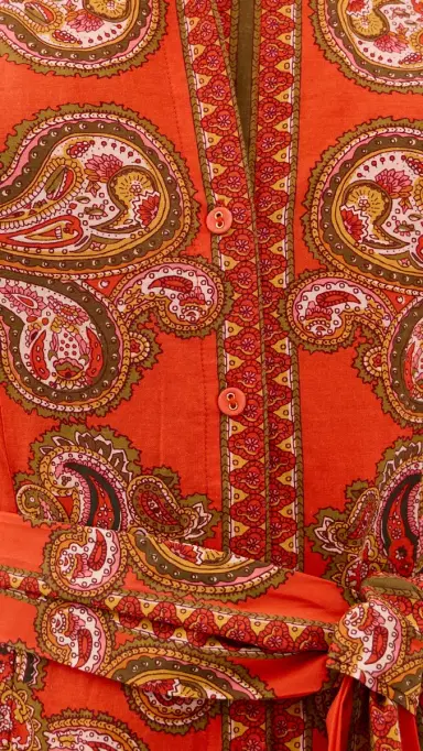 Cara Cara Raya Mini Dress Sierra Paisley Orange | Thumbnail 6 Cara Cara Raya Mini Dress Sierra Paisley Orange | Thumbnail 6