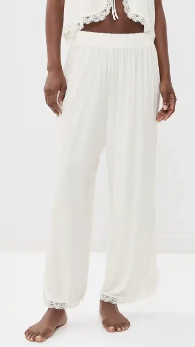 Free People Sleepless Summer Pajamas Set ate Snow Combo | Thumbnail 5 Free People Sleepless Summer Pajamas Set ate Snow Combo | Thumbnail 5