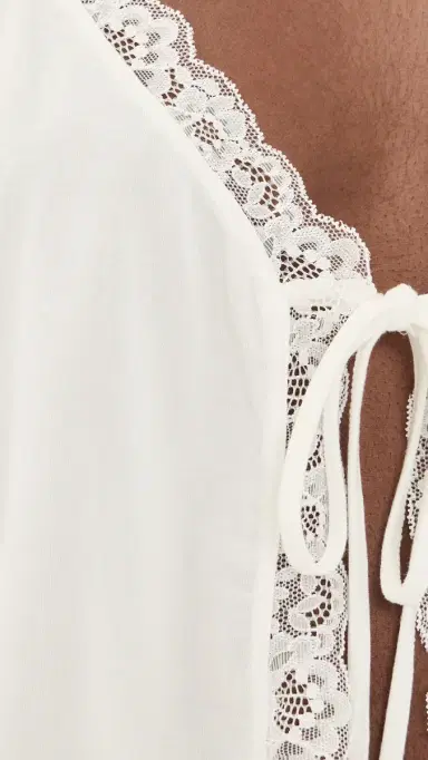Free People Sleepless Summer Pajamas Set ate Snow Combo | Thumbnail 6 Free People Sleepless Summer Pajamas Set ate Snow Combo | Thumbnail 6