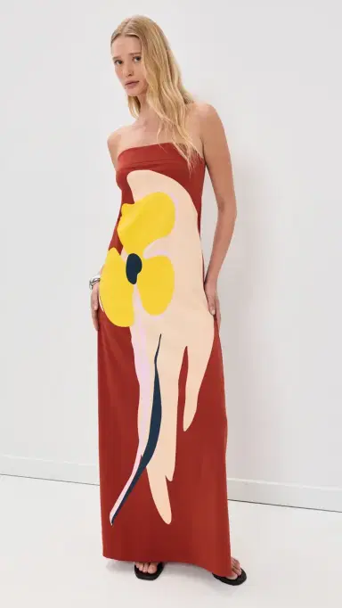 ESSENTIEL ANTWERP Jannick Printed Jersey Dress Combo Faded Plum | Thumbnail 5 ESSENTIEL ANTWERP Jannick Printed Jersey Dress Combo Faded Plum | Thumbnail 5