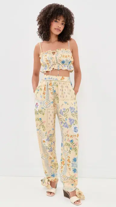 Agua Bendita Vichy Ruffled Crop Top ulticolor | Thumbnail 5 Agua Bendita Vichy Ruffled Crop Top ulticolor | Thumbnail 5