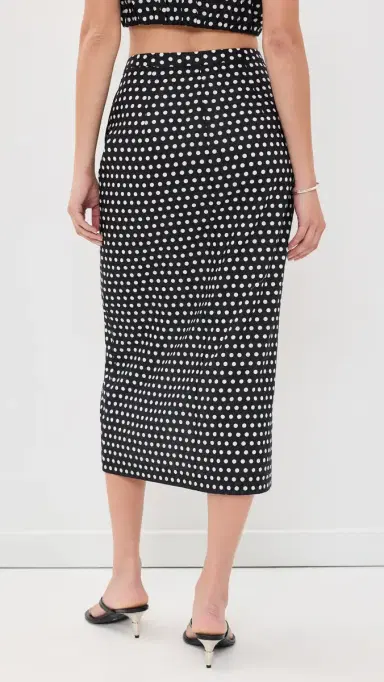 FRAME The Polka Dot Skirt Black multi | Thumbnail 3 FRAME The Polka Dot Skirt Black multi | Thumbnail 3