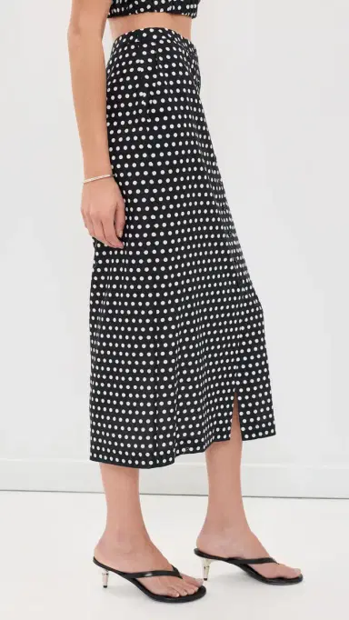 FRAME The Polka Dot Skirt Black multi | Thumbnail 4 FRAME The Polka Dot Skirt Black multi | Thumbnail 4