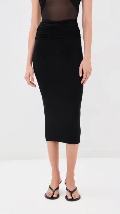 Wardrobe.NYC WARDROBE. NYC Translucent Midi Skirt Black | Thumbnail 3 Wardrobe.NYC WARDROBE. NYC Translucent Midi Skirt Black | Thumbnail 3