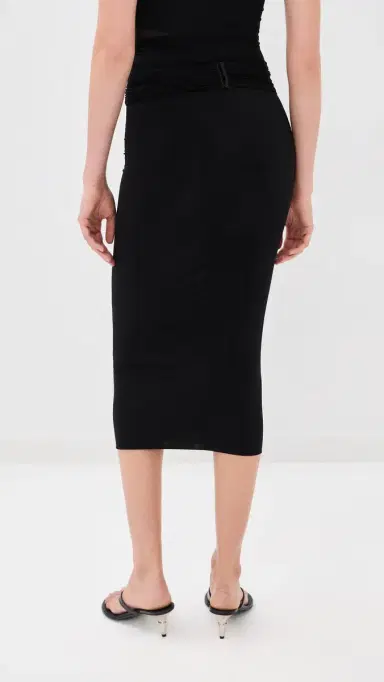 Wardrobe.NYC WARDROBE. NYC Translucent Midi Skirt Black | Thumbnail 4 Wardrobe.NYC WARDROBE. NYC Translucent Midi Skirt Black | Thumbnail 4