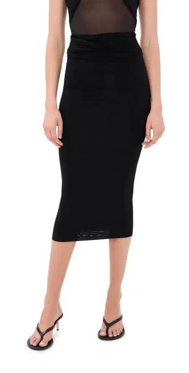 Wardrobe.NYC WARDROBE. NYC Translucent Midi Skirt Black | Thumbnail 1 Wardrobe.NYC WARDROBE. NYC Translucent Midi Skirt Black | Thumbnail 1