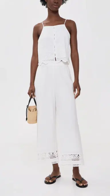 Z Supply Scout Embroidered Pants White | Thumbnail 5 Z Supply Scout Embroidered Pants White | Thumbnail 5