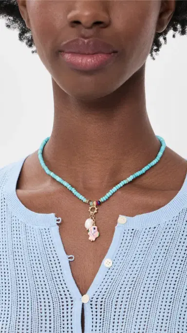 Mignonne Gavigan Whimsy Necklace Turquoise One Size | Thumbnail 3 Mignonne Gavigan Whimsy Necklace Turquoise One Size | Thumbnail 3